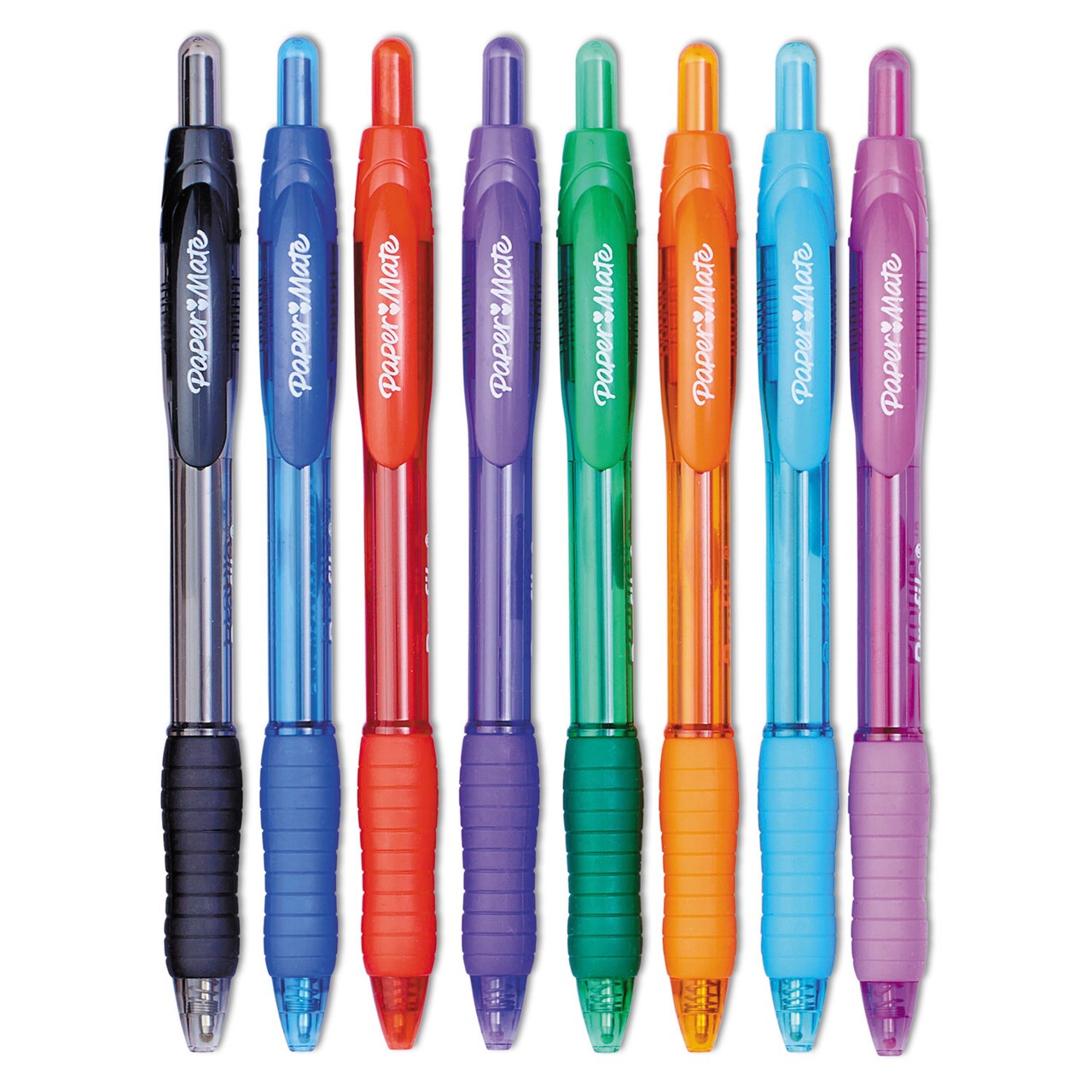 Papermate Profile Retractable Ballpoint Pen, 1.4mm, Assorted Ink/Barrel, 8/Set